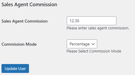 commission percentage for individual sales agent